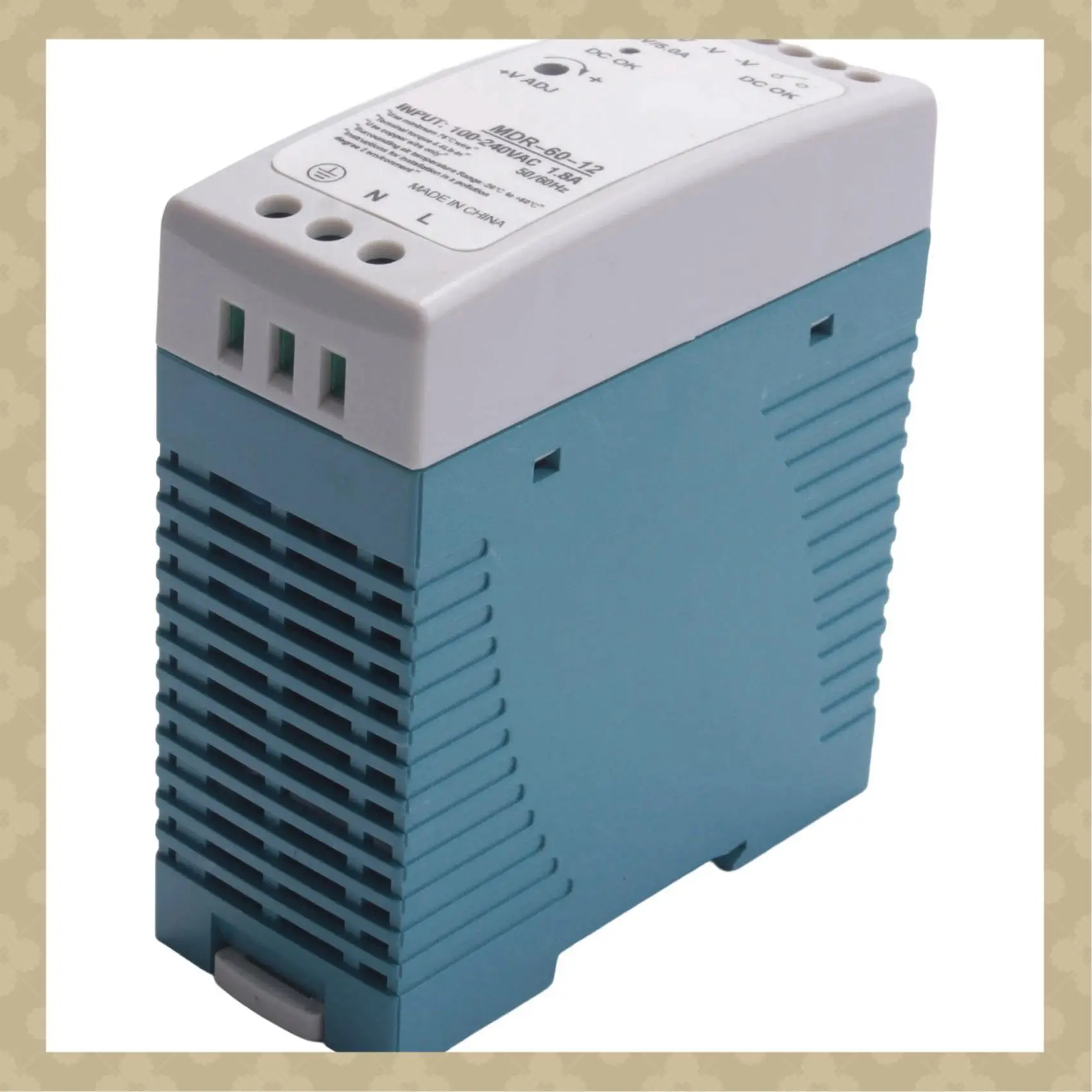 AB45 6X MDR-60 12V 60W Din Rail Power Supply Ac-Dc Driver Voltage Regulator Power Suply 110V 220V