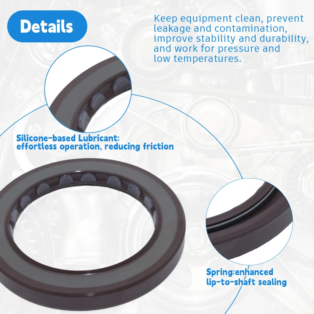 DMHUI Hydraulic Pump Oil Seal 45x62x7 MM FKM Rubber BABSL10FX2 Type Construction Machinery Replacement Parts Hot Selling