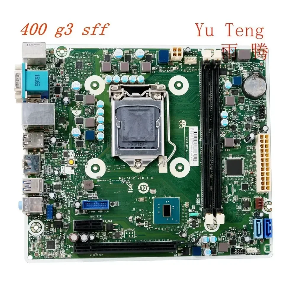 

799156 -001 Подходит для настольной материнской платы HP 400 G3 SFF MS-7A02 799156 -601 798930 -001 Материнская плата, 100% протестирована, ОК, полностью работает