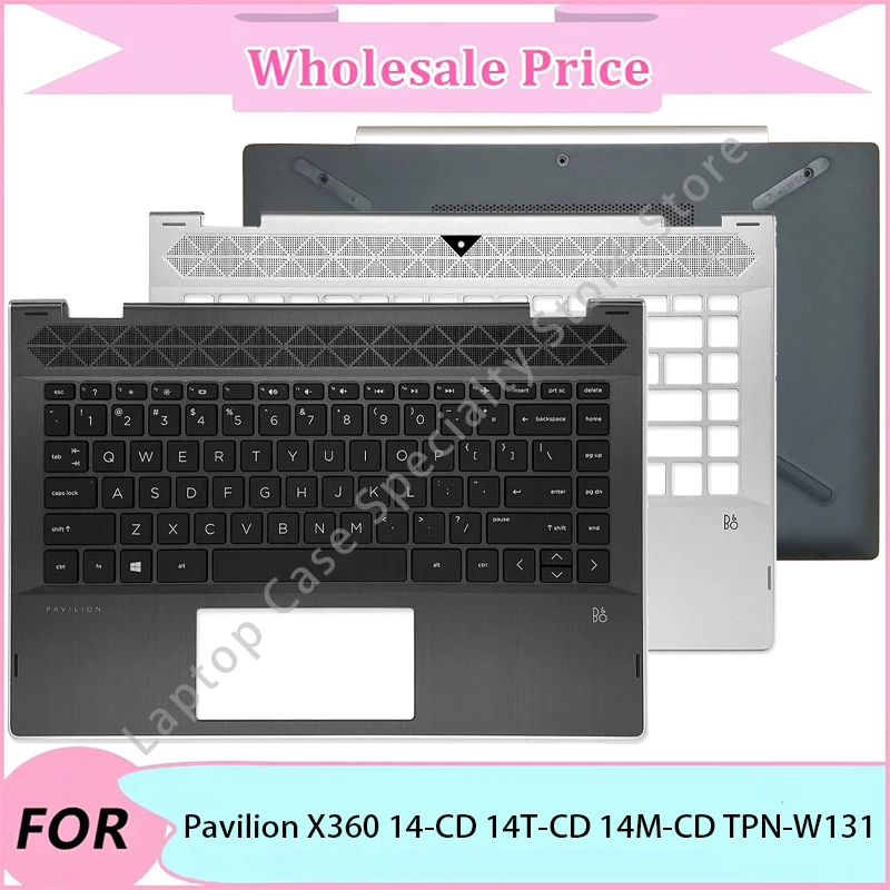 

New For Pavilion X360 14-CD 14T-CD 14M-CD TPN-W131 Case/Laptop LCD Back Cover/Palmrest/Bottom Case/Hinge/Keyboard
