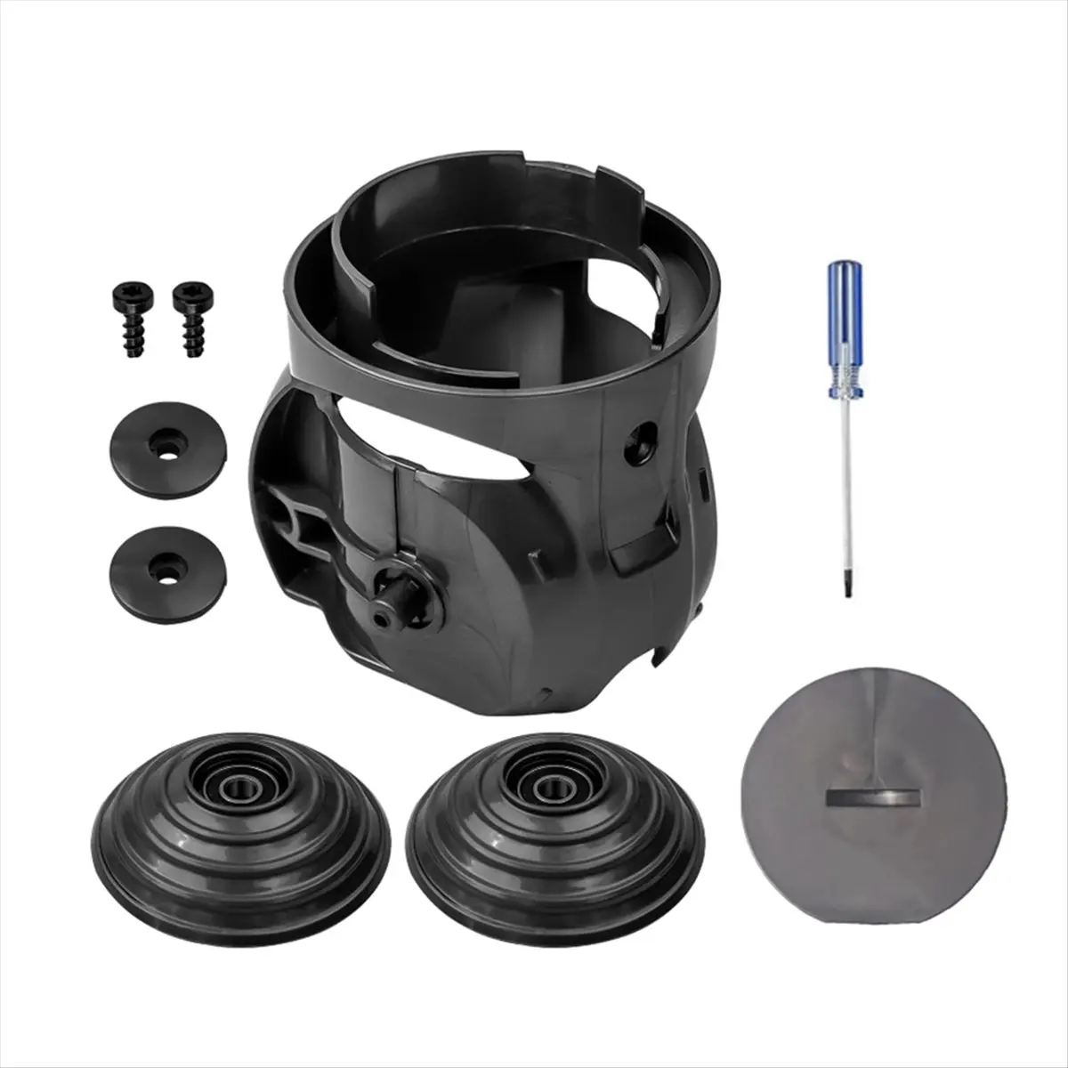 (A25M) For Dyson V10 V11 V15 G5 Vacuum Cleaner 100W High-Torque and Anti-Tangle Cleaner Heads V-Ball Wheels & Brush Rod End Cap