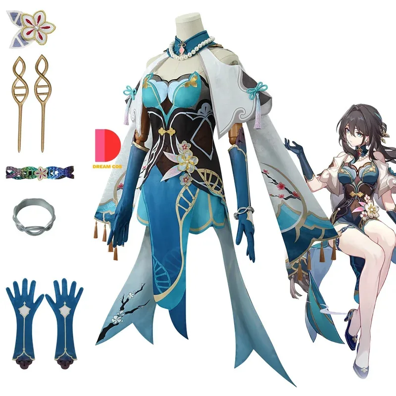 أزياء هونكاي ستار رايل روان مي التأثيرية أزياء كرنفال أنيمي الهالوين الزي الرسمي للنساء هدية الحدث التنكرية وصلت حديثًا #2