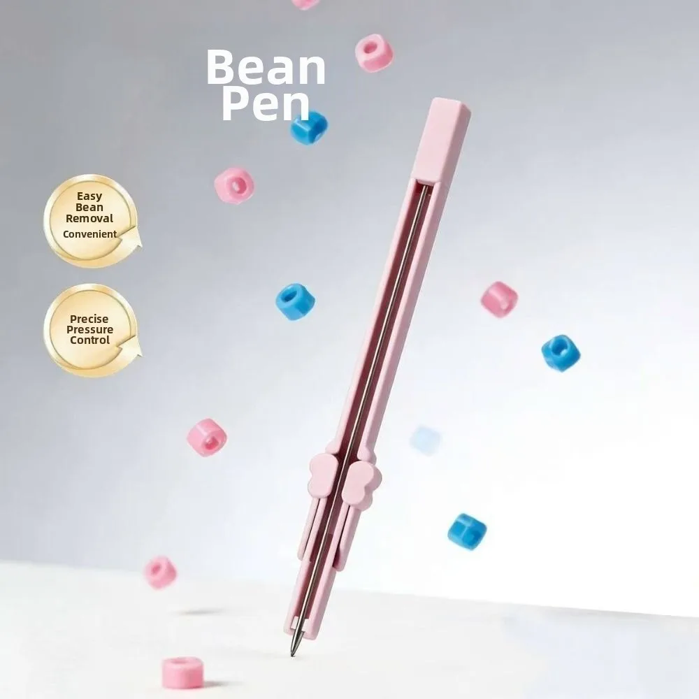 Handlicher, verstaubarer Perlenstift: Effizienter, klemmfreier Druckperlenstift mit komfortablem Griff, 2,6 mm automatischer Schmelzperlenstift für Perlenprojekte