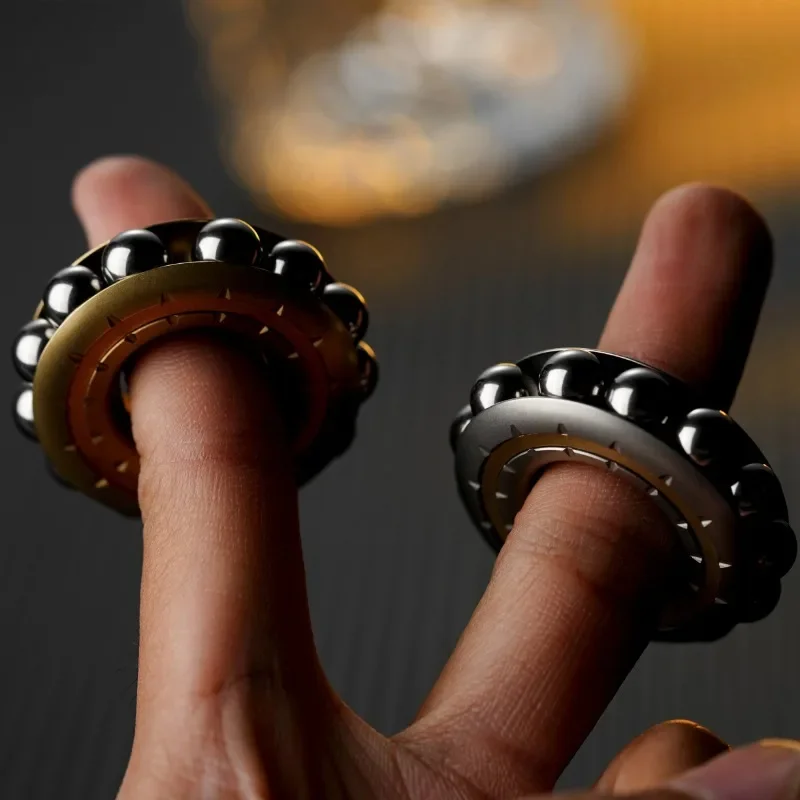 Nian Ring, Ring Plate, Buddha Bead, Mechanical Gyroscope, Uncle Brother EDC Toy, Stress Relieving Artifact, Brand Promotion