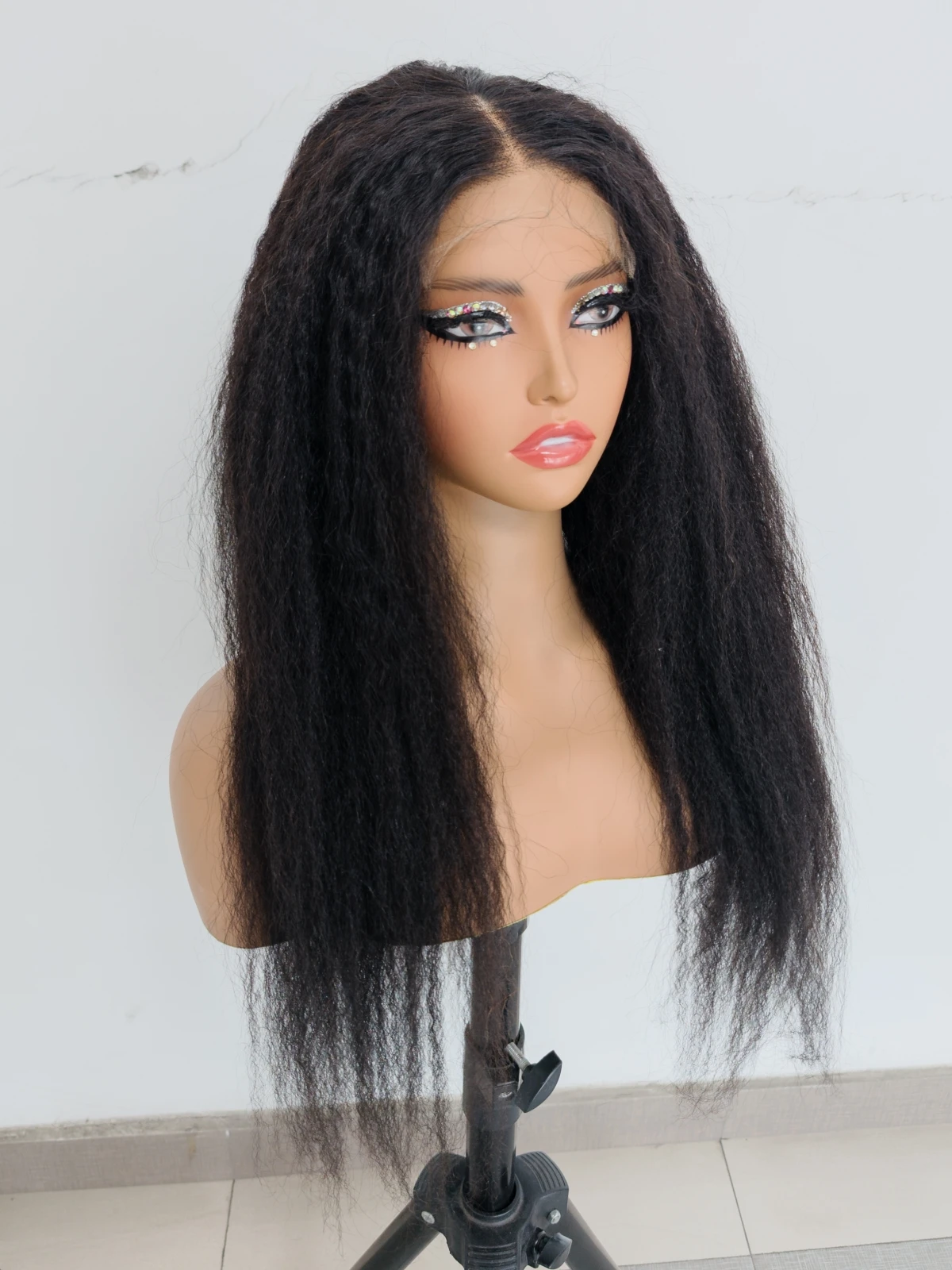 

300% Плотность HD 5x5 Кружевная застежка 28 дюймов Яки Прямые парики из человеческих волос T1B/4 Кудрявый прямой бразильский парик из волос Remy для чернокожих женщин