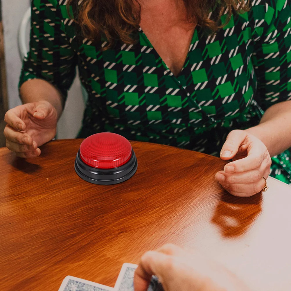 

2pcs Light Up Sound Button Party Atmosphere Enhancer Vibrant Light Sound Game Show Decorations Funny Noise Maker Talking Prank