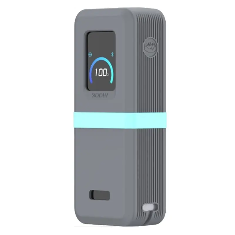 A46U Travel Protective Cover Case For Anker Power Bank(300W/A110A), Silicone Case(26, 250Mah 300W)- Case Only In Gray