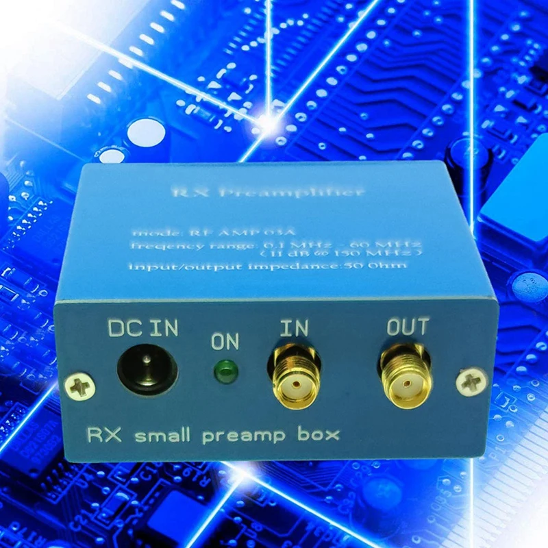 Novo pré-amplificador amplificador de sinal hf de onda curta de onda média com transistor npn 200ma alto ip baixo ruído para antena rx