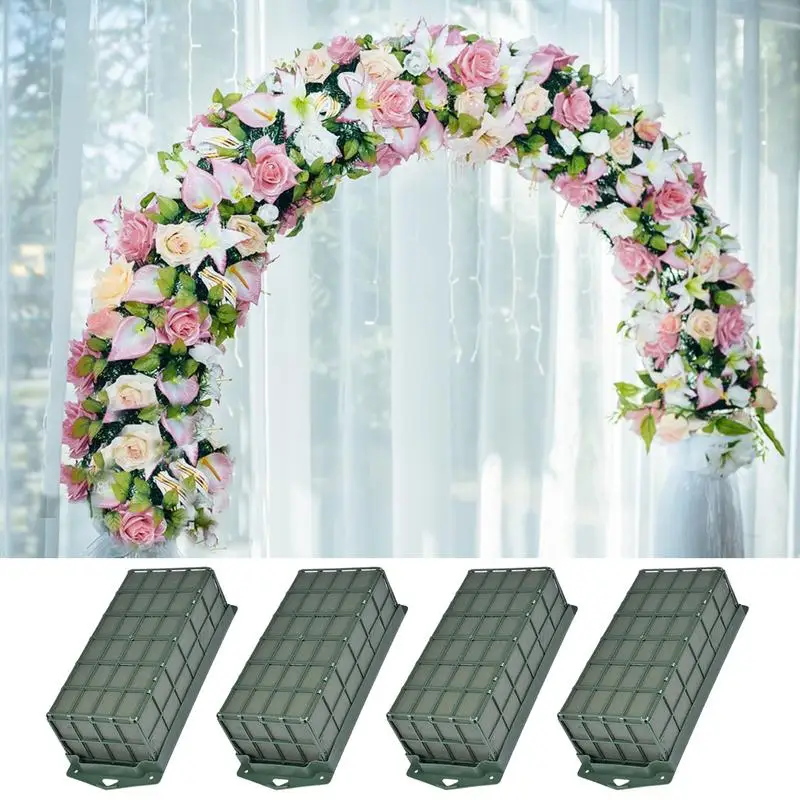 Rectangle Flower Cage Practical Floral Foam Blocks Cage Holder Florist Flower Arrangement Cage Holiday Party Decorative Supplies