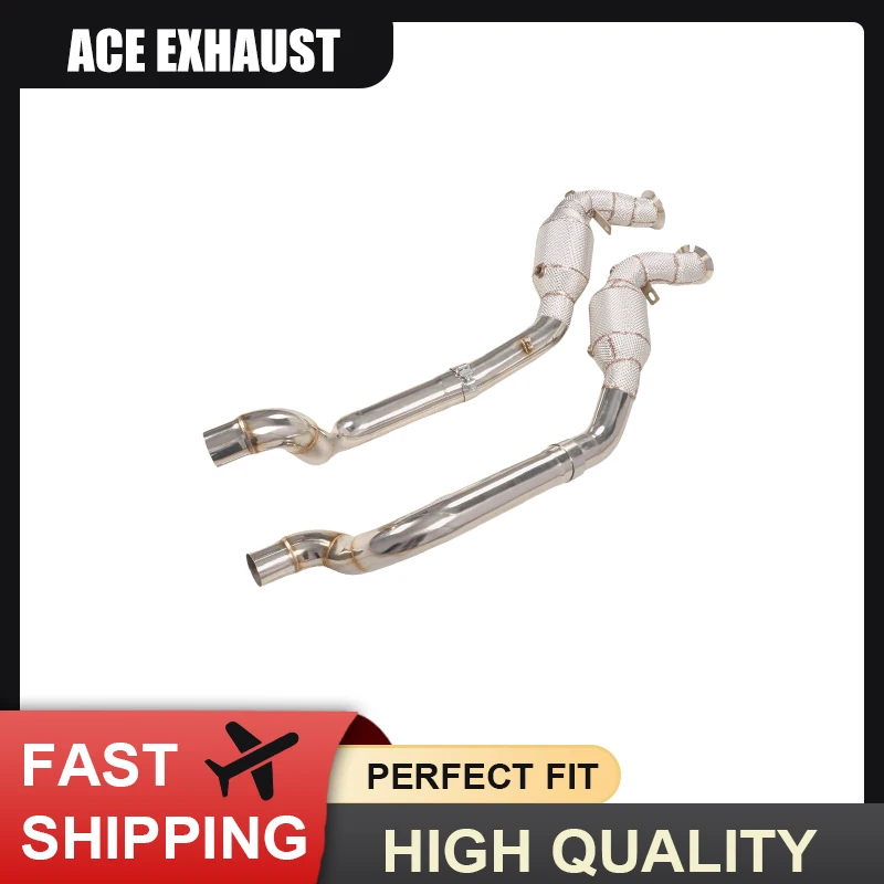 

ACE Car Accessries Downpipe for Porsche 970 Panamera 4.8T High Flow Performance Stainless Steel Exhaust Pipe