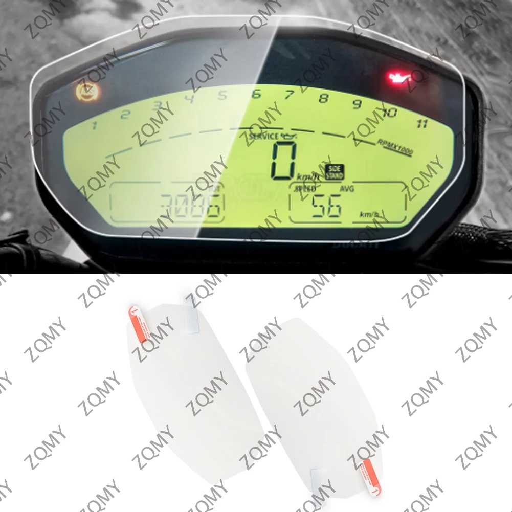 2x Motorbike Speedometer Scratch Protection Film Screen Protector For Ducati Monster 1200 796 821 1200R Supersport Hypermotard