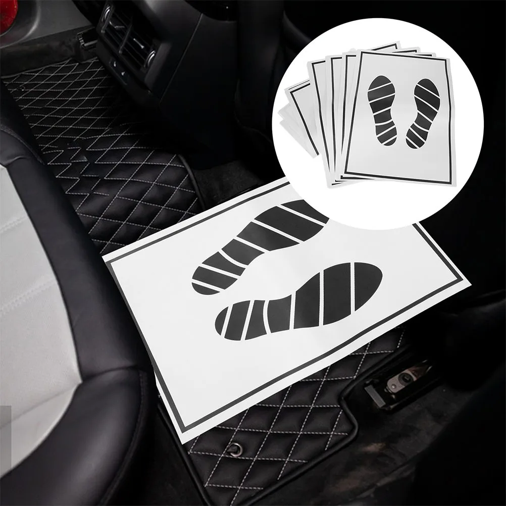 

35pcs Paper Car Mats Disposable Non Slip Floor Covers Floor Mats Car Large Size Protect Vehicle Interior Carpet