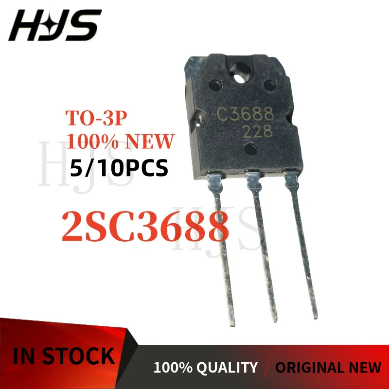 5 個-10 個 2SC3688 C3688 10A 1500V TO-3P トランジスタ電子部品真新しい在庫