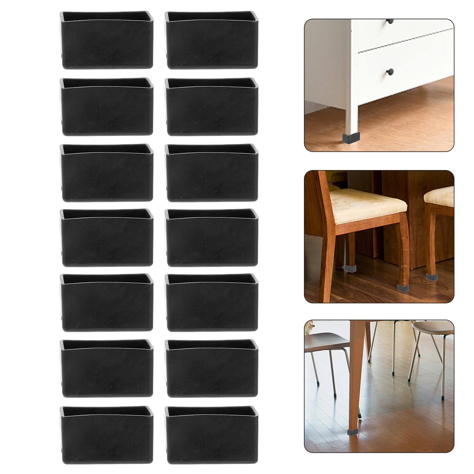 

20Pcs Furniture Leg Protectors Chair Table Leg Caps Non-Slip for Hardwood Indoor Living Room Bedroom