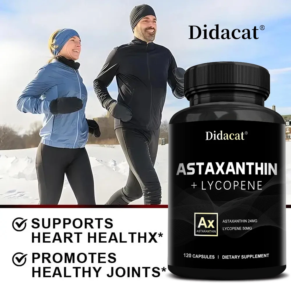 Natural Astaxanthin 24 Mg, A Powerful Antioxidant, Supports Cardiovascular Health, Joint Health, and Enhances Immunity