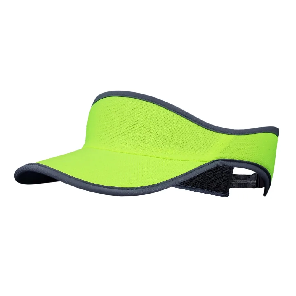 

Fashion Breathable Summer Sun Visor Hats UV Protection Quick-drying Sunscreen Cap Adjustable Solid Empty Top Cap for Men Women