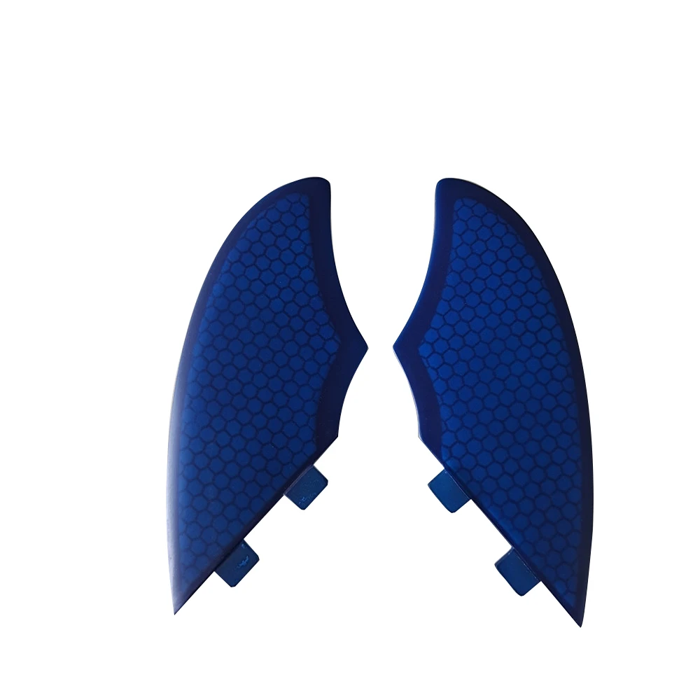 UPSURF FCS Keel Twin Side Fins Honeycomb Fiber Twin Fins Set Blue Surfboard Fins For Shortboard,Funboard Quilhas Surf Twin Fins