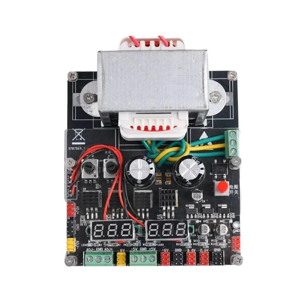 

Многоканальный линейный регулируемый источник питания постоянного тока, вход AC220V, регулируемый выход +1.8V/+2.5V/+3.3V/±5V/±12V, модуль питания 10 Вт