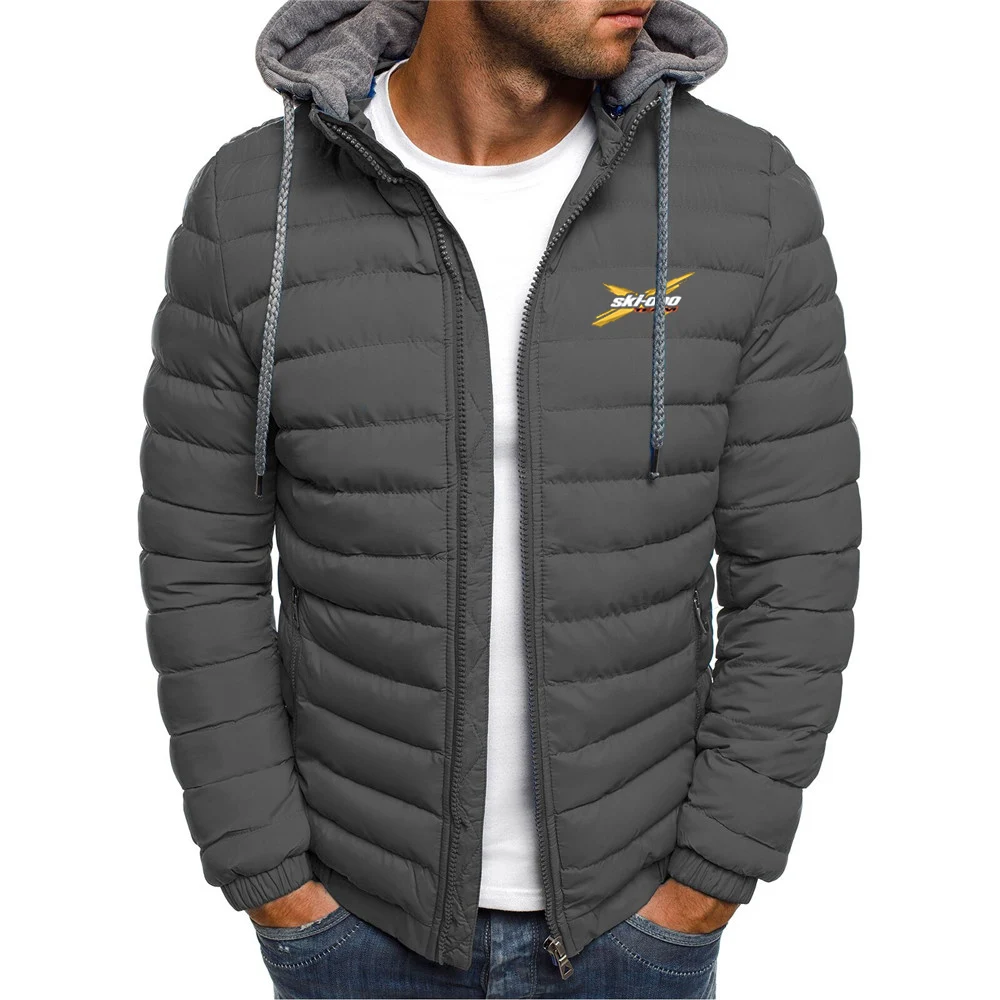 Ski Doo Can-am 2024 New Spring and Autumn Men Hot Sale Classics Seven Color Hooded Cotton Padded Jacket Comfort Versatile Tops