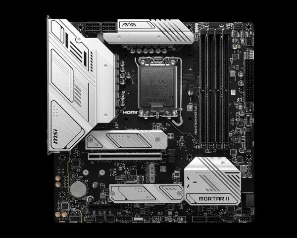 MSI  Mainboard MAG B760M MORTAR DDR5 MORTAR  Motherboard Support WIFI II CPU 13600KF/14600KF/14600K (Intel B760 / LGA 1700)