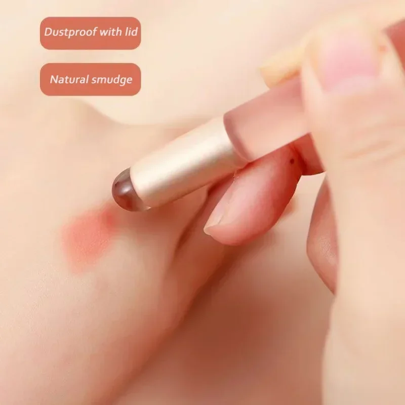 Pincel de silicona con cubierta para labios, corrector en ángulo, aplicación de lápiz labial, bálsamo difuminado, herramienta cosmética