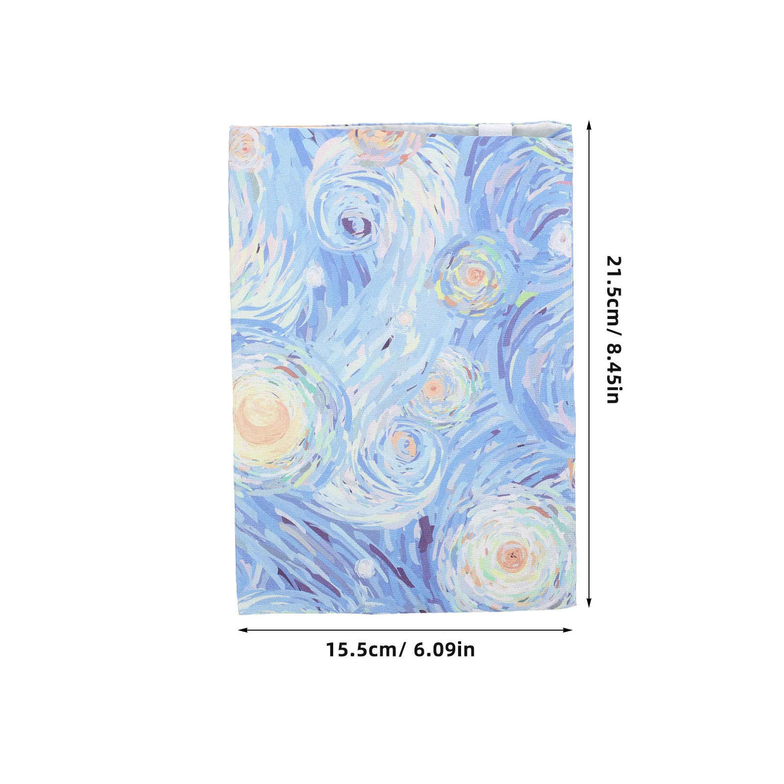 Book Cover Sleeve Protector A5 Book Covers Hardcover Soft Cloth Book Protector Flower Pattern Adjustable Book Sleeve Notebook