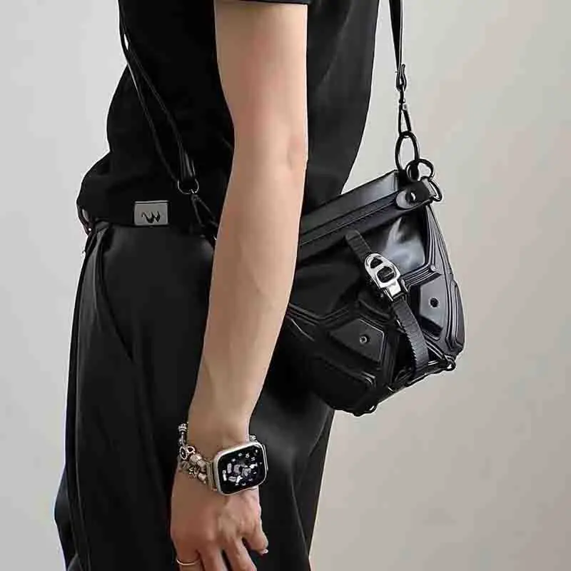 2025 primavera novo exclusivo personalizado crossbody sling saco prata/preto bolsa balde estilo y2k legal menina saco