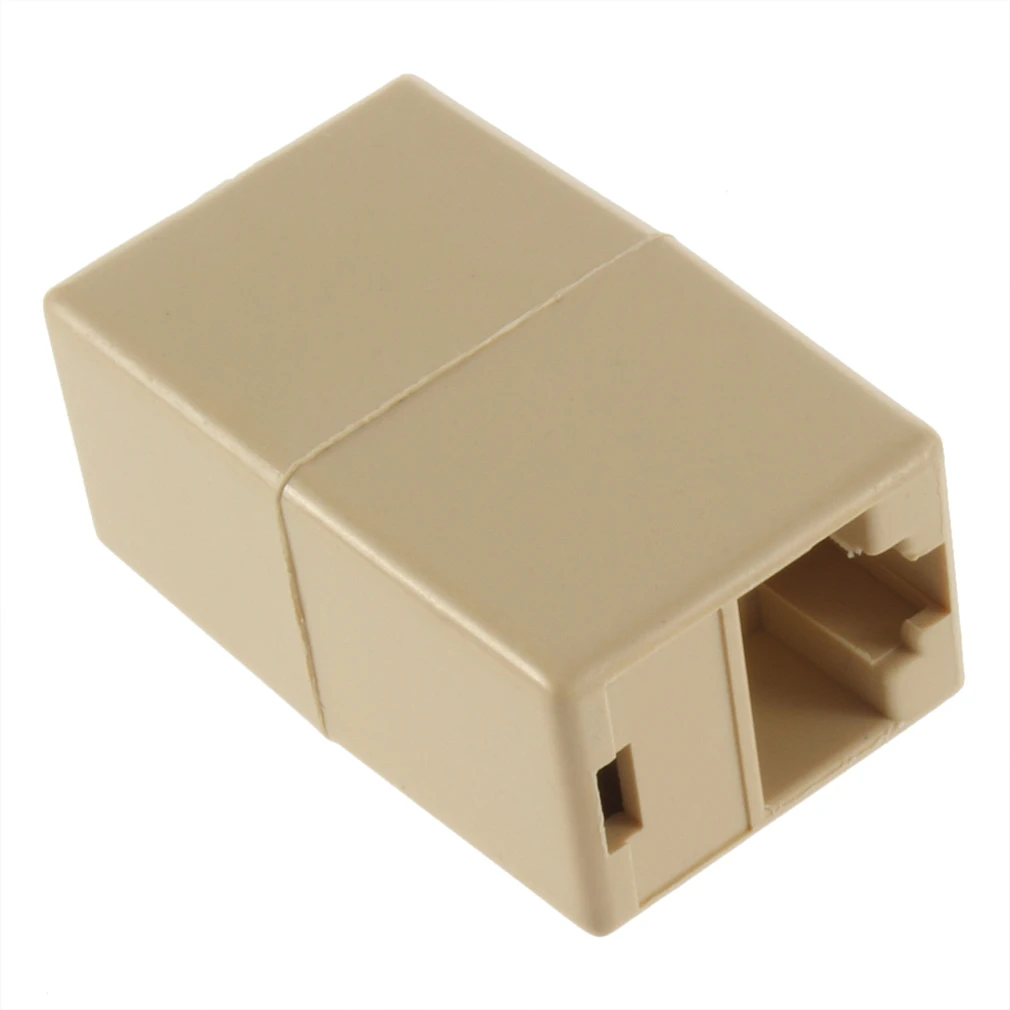 Professional 1PC Mini RJ45 for CAT5 Ethernet Cable LAN Port 1 to 1 Socket Splitter Connector Adapter Dropshipping