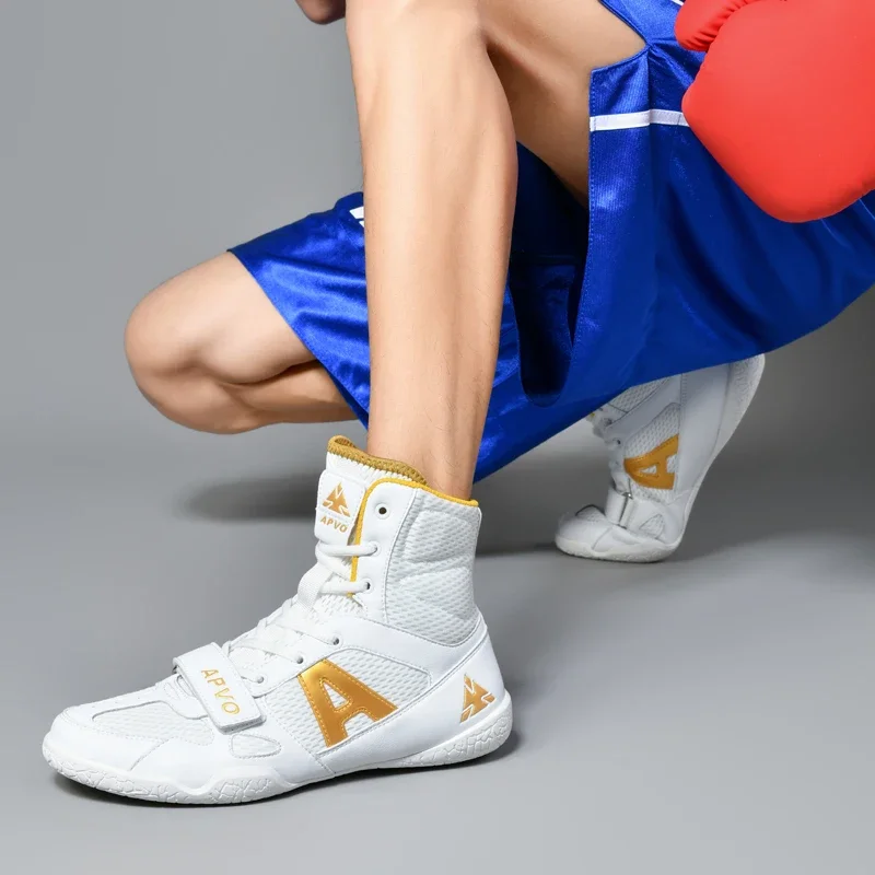 

Высокие дышащие боксерские кроссовки для мужчин и женщин, профессиональные борцовские кроссовки, легкие серые, красные спортивные кроссовки