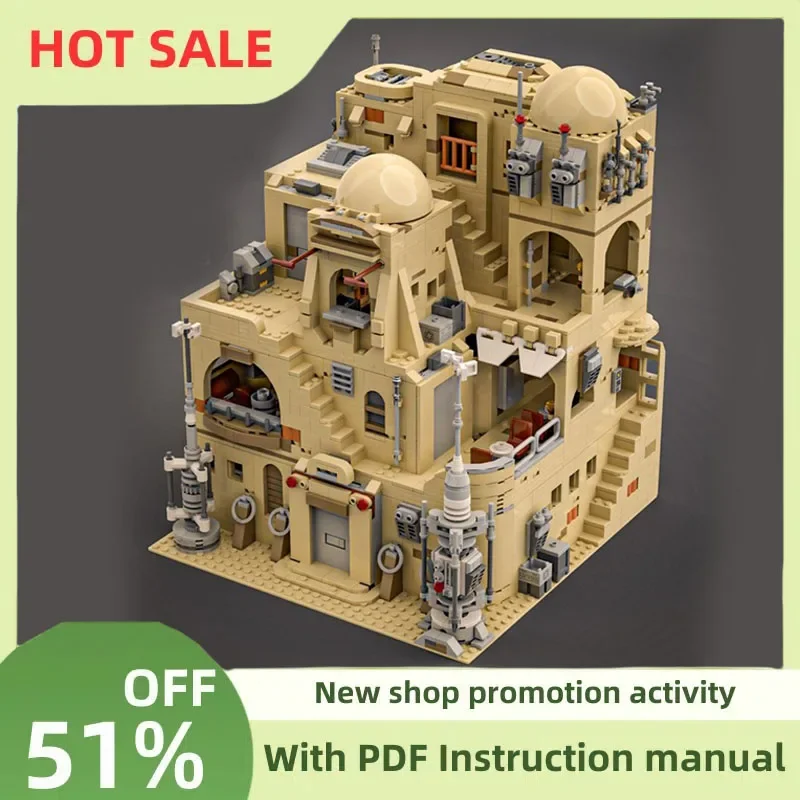 

Новый 2485 шт. знаменитый звездный боевой фильм Moc-75290 Mos Eisley Cantina модель строительные блоки Diy творческие идеи детские игрушки подарок на день рождения