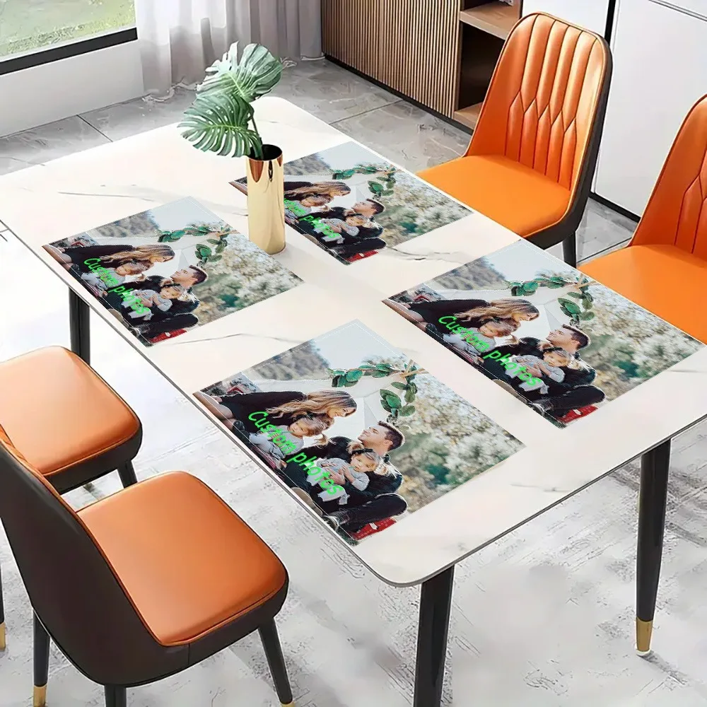 Custom Photo Placemat Suitable for Home Decor, Photo Table with Your Own Picture 30x40cm Table Setting for Dining Table Mats
