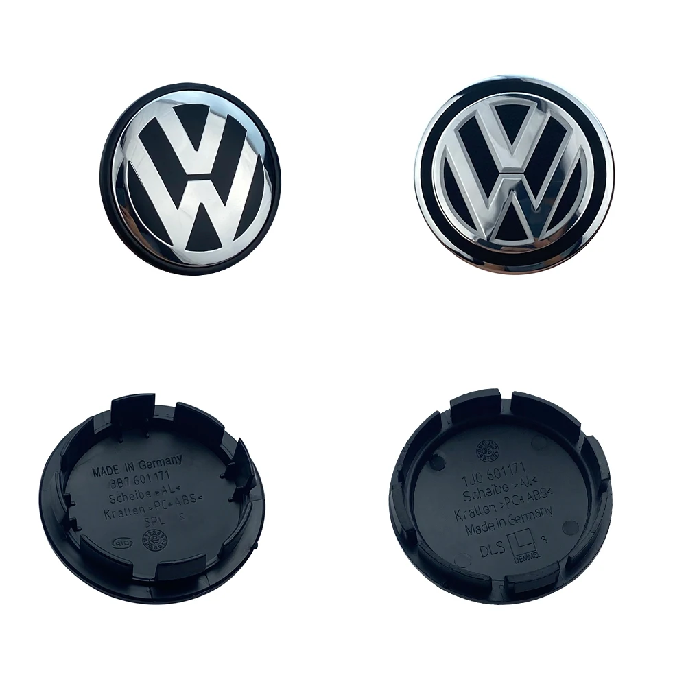 4PCS 56/65/70MM Car Emblem Wheel Center Covers Hub Cap For Volkswagen VW R GTI Beetle Jetta Golf Passat Polo Tiguan T-ROC Beetle