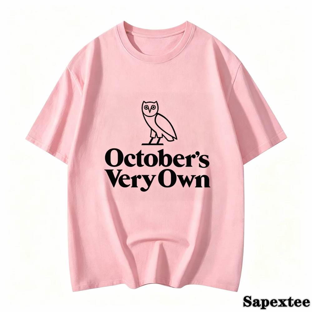 2027 Summer New OVO Women T-shirt Drake Tee Printed Graphic Fashion Casual  Breathable  Round  Round Neck Top T-shirt