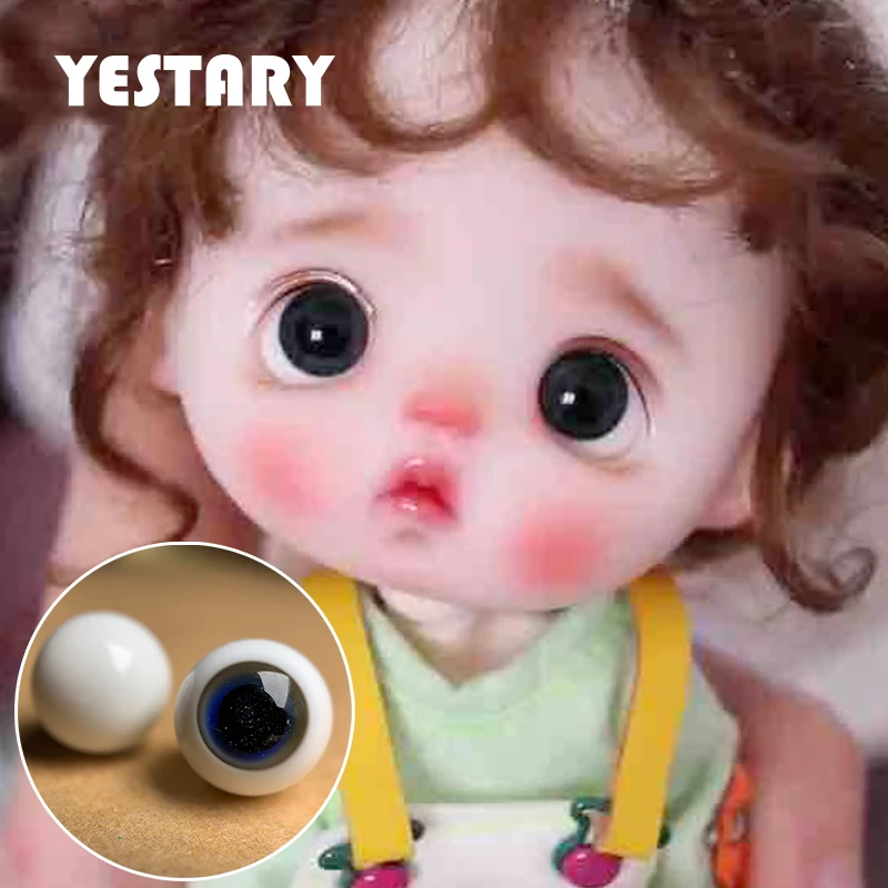 

YESTARY Obitsu 11 Eyes For Toys 1/8 BJD Doll Accessories Colored Eyes For Dolls Crafts 10MM Double-Sided Movable Glass Eyeballs