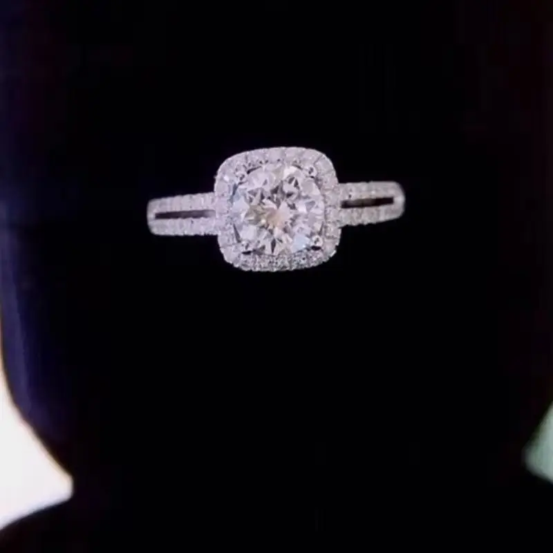 

New Hot Selling Silver Plated Rings set For Women Cubic Zirconia Jewelry Wedding Engagement Ring Wholesale Size 5-11