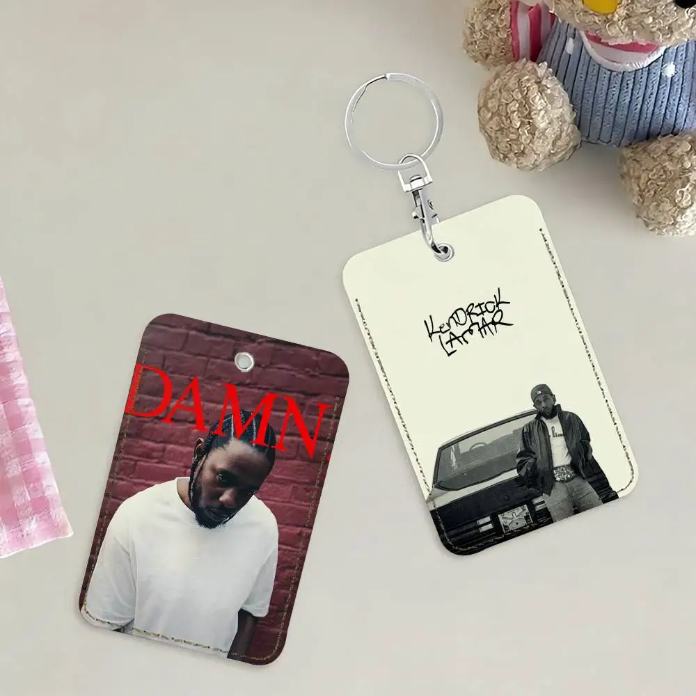 Rapper K-Kendrick L-Lamar-S Card Holder Keychain Key Ring Door Lock Access Protective Case For Security Gift