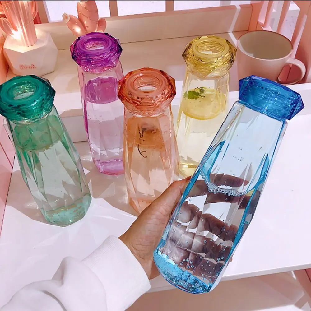 

Aesthetic 401-500ml Sport Drink Bottle Color-changing Leakproof Drinking Cup Transparent Juice Bottle for Outdoor Sports