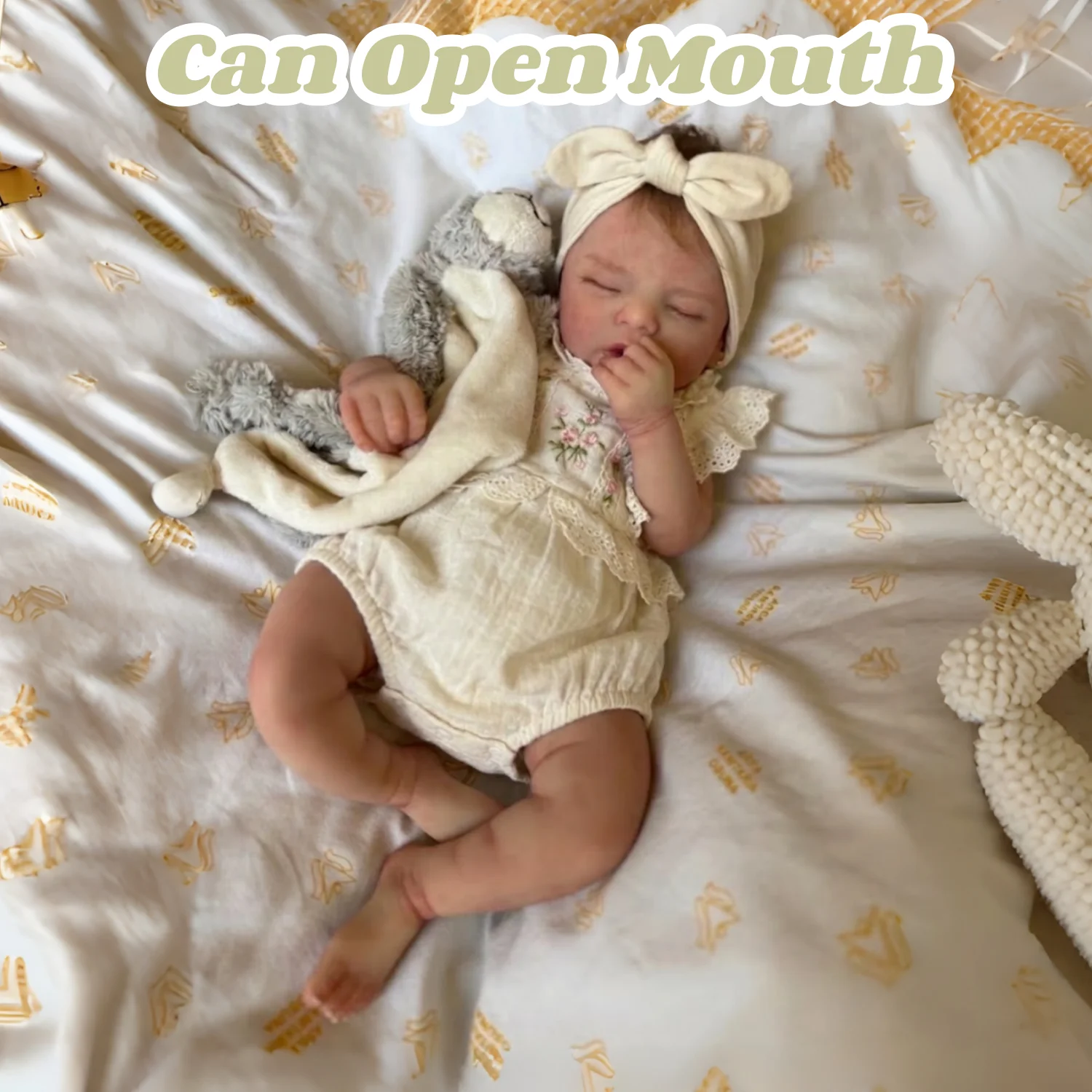 

Кукла-девочка из силикона, 42 см, с имитацией волос, уже окрашенная, милая, реалистичная, с открывающимся ртом, reborn de silicona, в качестве подарка