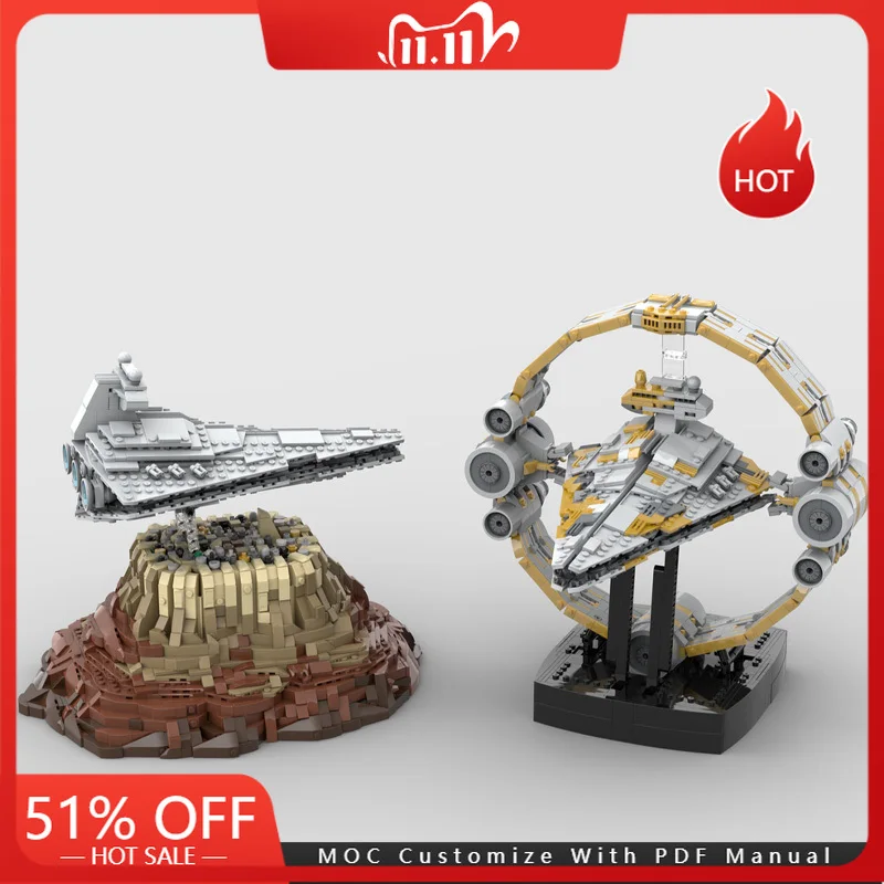 

4197 PCS MOC Star Battle Cool Midi-Scale Destroyer Model Building Blocks Creative Assembly Collection Toys Kids Christmas Gifts