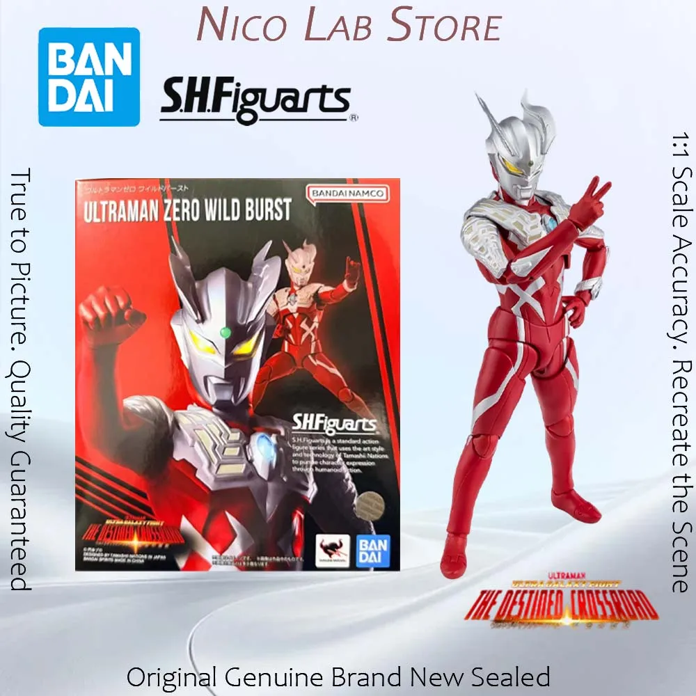 Figura  en Stock Bandai SHFiguarts Wild Burst Ultraman Zero Anime Ultra Gal