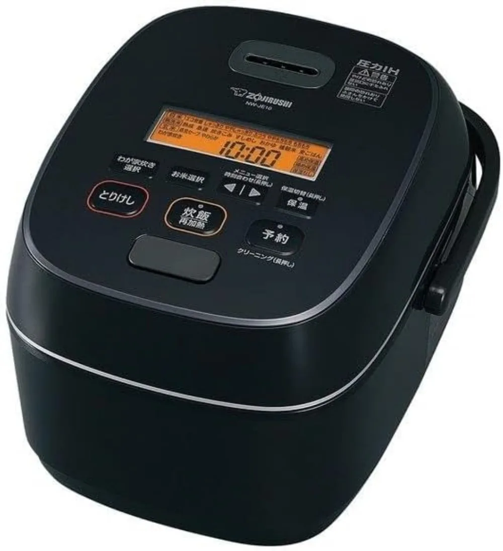 E10/18 Pressure IH Reiskocher Extreme Cooking 1L / 1,8L Schwarz 100V Nur Japanisch Versand aus Japan (1L (NW-JE10))