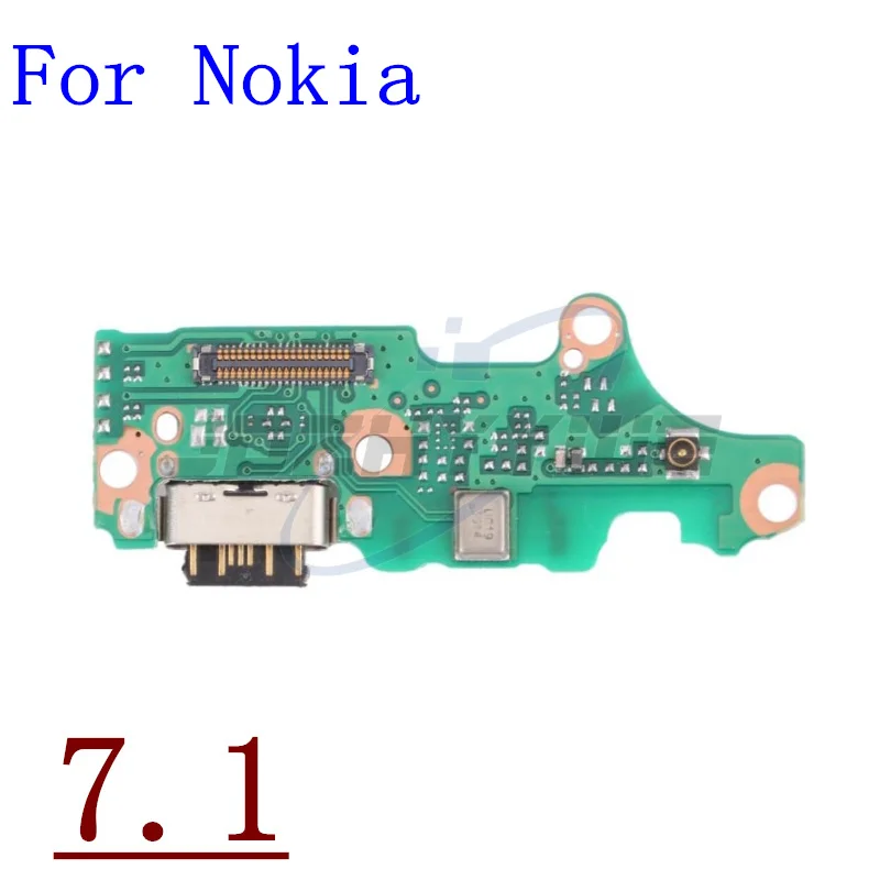 Original For Nokia 8 7 6 5 5.1 6.1 7.1 8.1 5.4 Power Charger Dock USB Charging Port Plug Board With Microphone Flex Cable