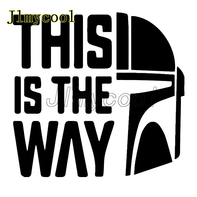 

15x14CM Mandalorian Helmet This is the way Vinyl Decal Car Sticker Waterproof Auto Decors For Bumper Rear Window