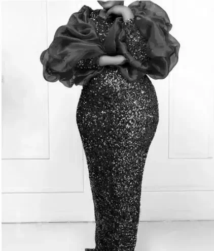 S-3XL فساتين الأفريقية للنساء ربيع الخريف المرأة الأفريقية طويلة الأكمام البوليستر الترتر أسود أحمر فستان طويل فستان ماكسي