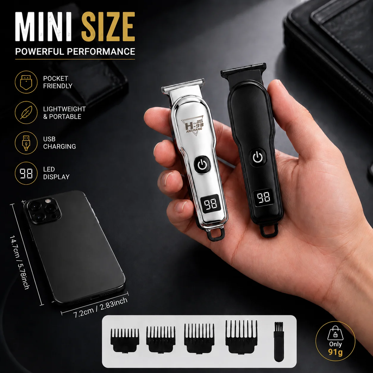 Mini Handheld Cordless Hair Cl - đánh giá và giá Men'S Grooming Hairstyles