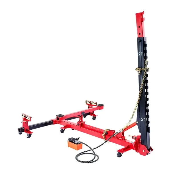 

Auto Body Frame Puller Straightener 6T with 3T Jack & 6000PSI Pump, 16 Tools for Car Repair Shop SUV Sedan Pickup