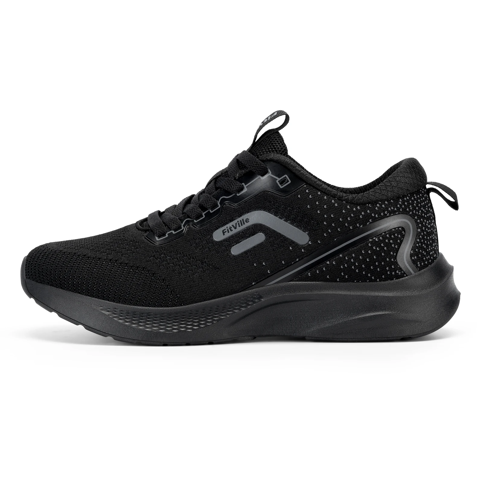 FitVille Men Wide Width Running Sneakers, Breathable Light Athletic Training Shoes, Comfort Wide Footwear for Swollen Feet, Diabetic Feet