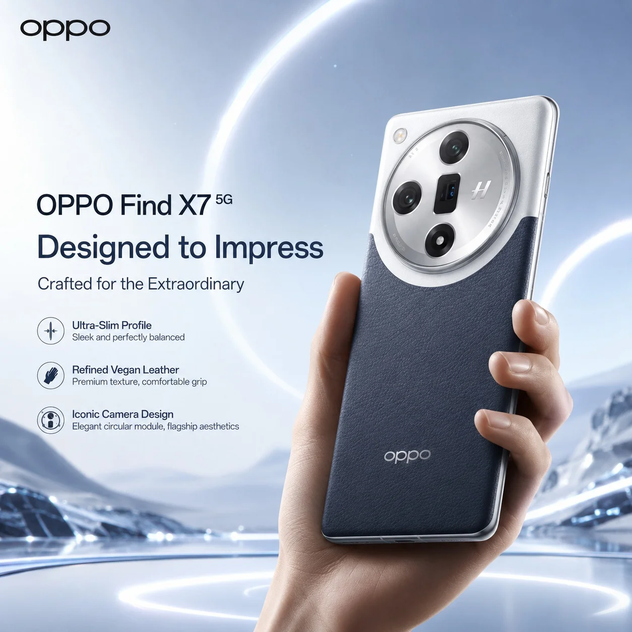 OPPO Find X7 5G Smartphone 8GB+256GB, Dimensity 9300, 6.78'' 120Hz ProXDR Display, 50MP Triple Camera, 5000mAh, 100W SUPERVOOC