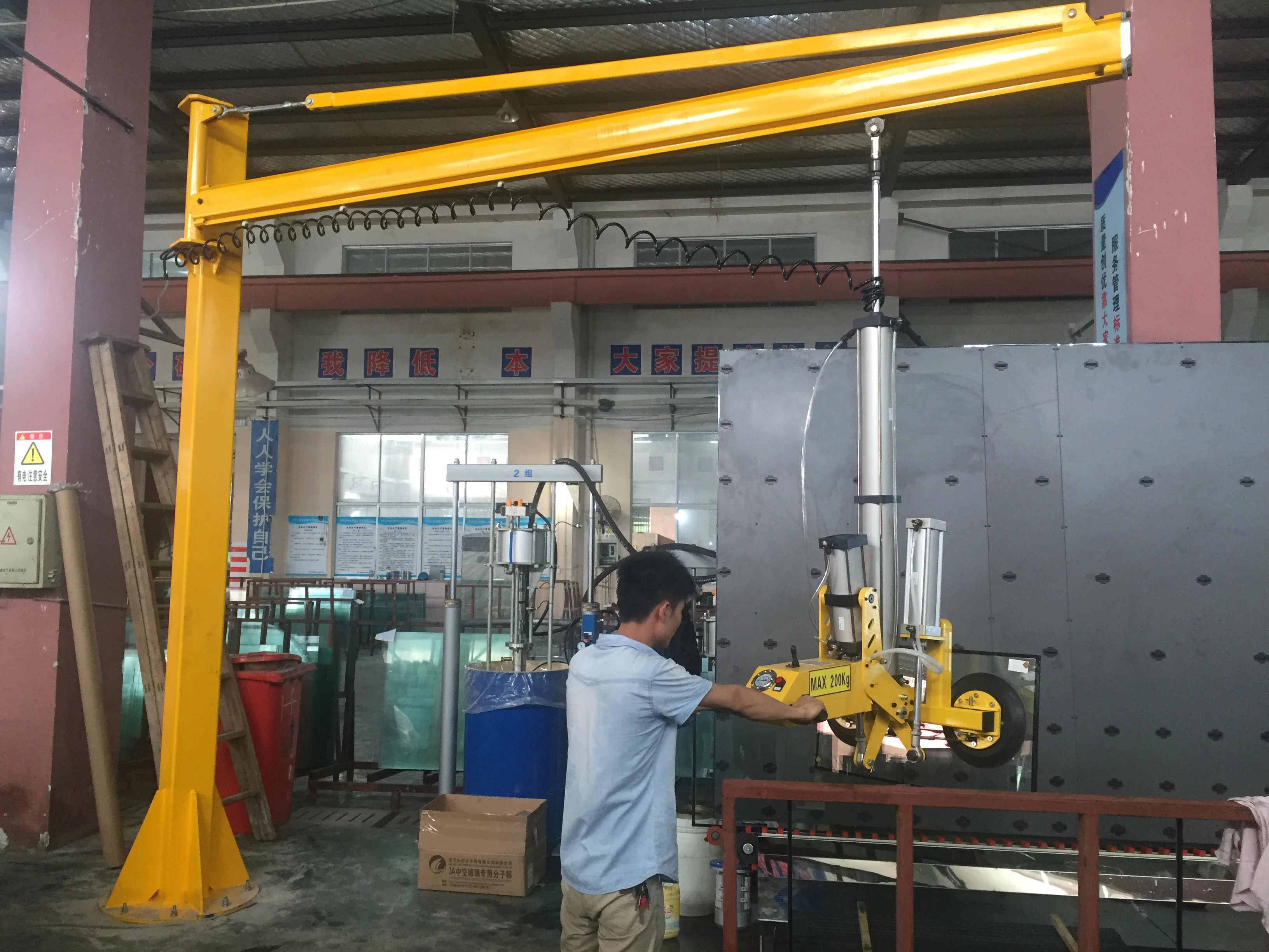 Awovolift Vacuum Lifter With Pneumatic Automatic Flip And Rotate Air Powered  Curtain Wall Glass Vacuum Suction Cup Butt Lifting