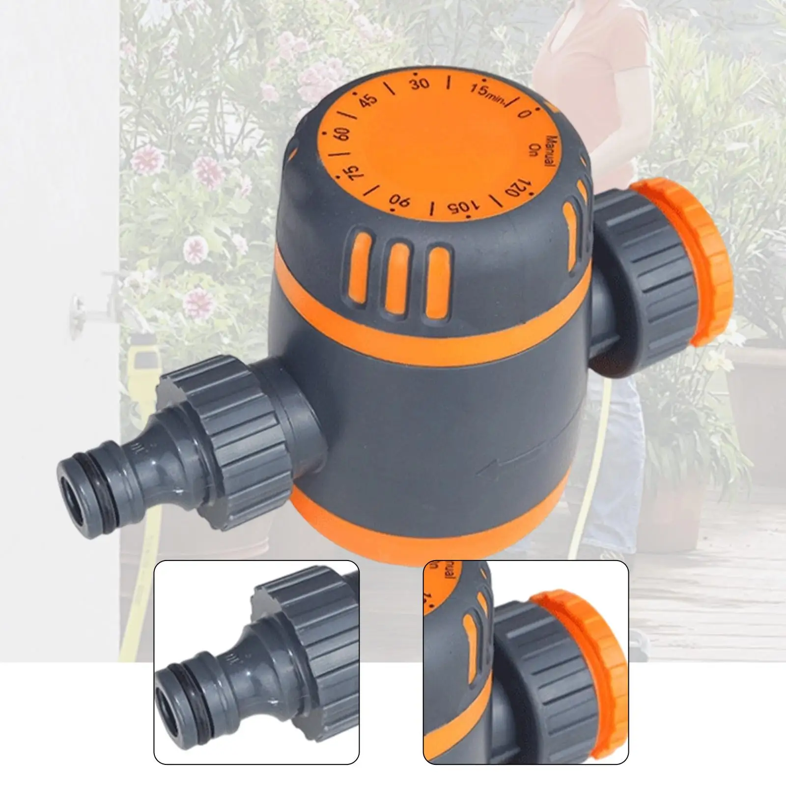 Mechanical Water Timer for Hose Garden Waterproof Irrigation System Adjustable Automatic Timed Watering for Lawn Vegetables